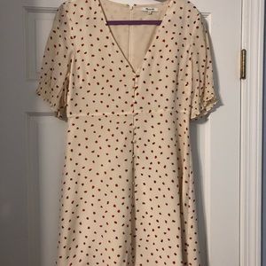 Madewell Silk Strawberry Dress